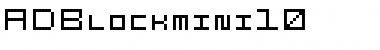 ADBlockmini10 Regular Font