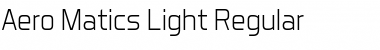 Aero Matics Light Regular Font