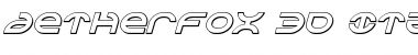 Download Aetherfox 3D Italic Font