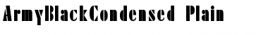 Download ArmyBlackCondensed-Plain Font