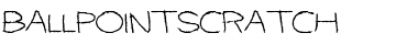 BallpointScratch Regular Font