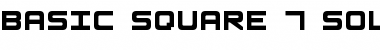 Basic Square 7 Solid Regular Font