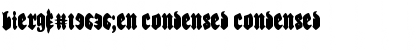 Download Bierg䲴en Condensed Font