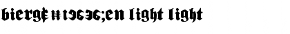 Download Bierg䲴en Light Font