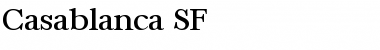 Casablanca SF Regular Font