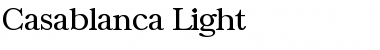 Casablanca-Light Regular Font