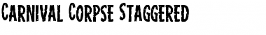 Carnival Corpse Staggered Regular Font