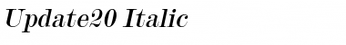 Update20 Italic Font