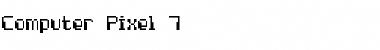 Computer Pixel-7 Regular Font