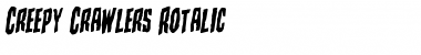 Download Creepy Crawlers Rotalic Font