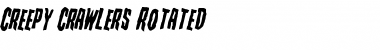 Download Creepy Crawlers Rotated Font