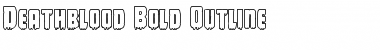 Deathblood Bold Outline Regular Font