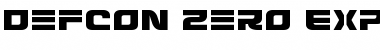 Download Defcon Zero Expanded Font