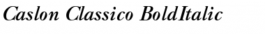 Caslon Classico BoldItalic Font