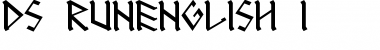 Download DS_RUNEnglish-1 Font