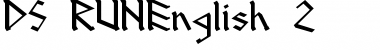 DS_RUNEnglish-2 Regular Font
