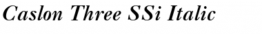 Download Caslon Three SSi Font