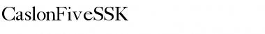 CaslonFiveSSK Regular Font