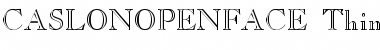 Download CASLONOPENFACE-Thin Font