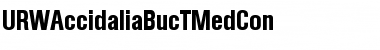 URWAccidaliaBucTMedCon Regular Font