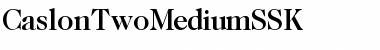 CaslonTwoMediumSSK Regular Font