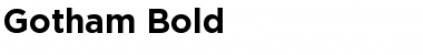 GothamBold Bold Font