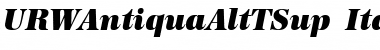 URWAntiquaAltTSup Italic Font