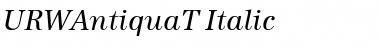 URWAntiquaT Italic Font