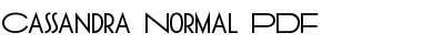 Cassandra Normal Regular Font