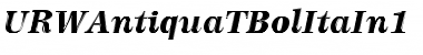 Download URWAntiquaTBolItaIn1 Font