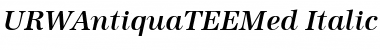 URWAntiquaTEEMed Italic Font