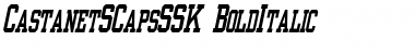 CastanetSCapsSSK BoldItalic Font