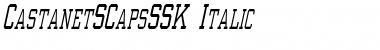 CastanetSCapsSSK Italic Font