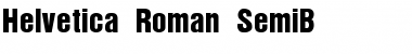 Helvetica-Roman-SemiB Regular Font