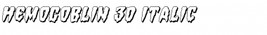 Hemogoblin 3D Italic Italic Font