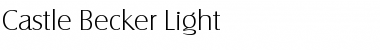Castle Becker Light Regular Font