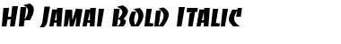 HP-Jamai Bold Italic Font