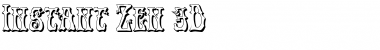 Download Instant Zen 3D Font