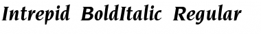 Download Intrepid-BoldItalic Regular Font