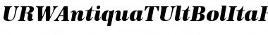 URWAntiquaTUltBolItaRo1 Regular Font