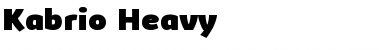Kabrio Heavy Font