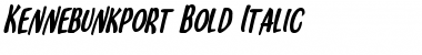 Download Kennebunkport Bold Italic Font