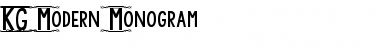 KG Modern Monogram Regular Font