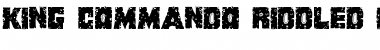 Download King Commando Riddled II Font