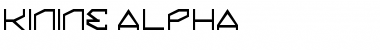 Kinine Alpha Regular Font