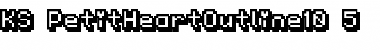 Download KS-PetitHeartOutline10_5 Font