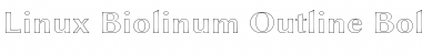 Linux Biolinum Outline Bold Font