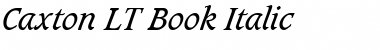 Caxton LT Book Italic Font