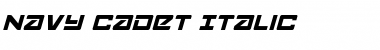 Navy Cadet Italic Italic Font