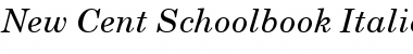 New Cent Schoolbook Italic Italic Font